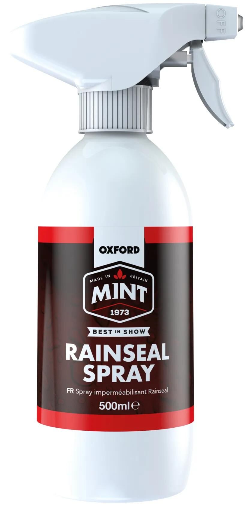Spray imprégnant à la menthe Oxford Rainseal. spray imprégnant oxford 500 ml ox178