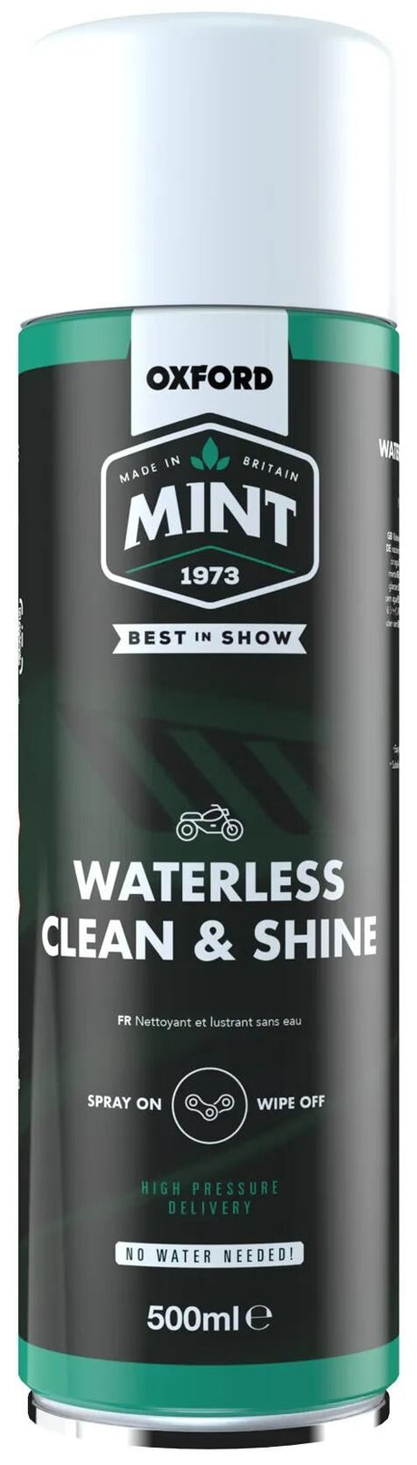 Nettoyant à la menthe Oxford sans eau, action mousse brillante et propre. nettoyant oxford tout-en-un 500ml oc209