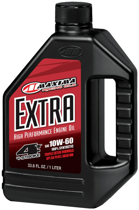 Huile moteur Maxima Racing Oils extra 100% synthétique 4t. huile moteur 4t 10w-60 maxima 1l extra