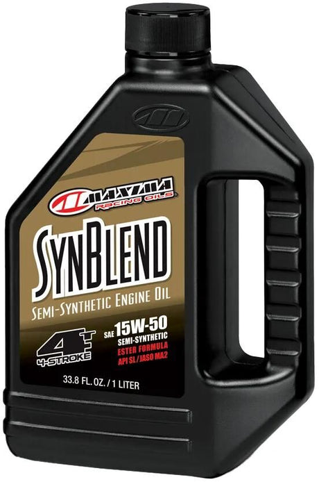 Maxima Racing Oils Huile moteur Syn Phares Ester 4T. huile moteur maxima syn blend ester 4t 15w-50 1l