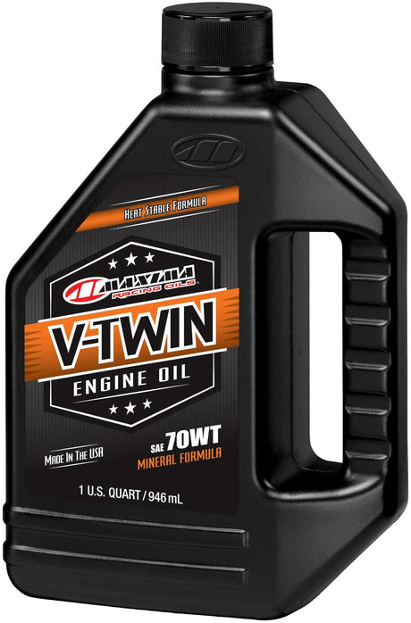Maxima Racing Oils Huile moteur V-Twin minérale. huile moteur maxima v-twin minérale sae 70w 946ml