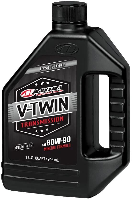 Huile de transmission Maxima Racing Oils Huile pour engrenages de transmission V-Twin 80w-90. trans. huile maxima v-twin 80w-90 946ml