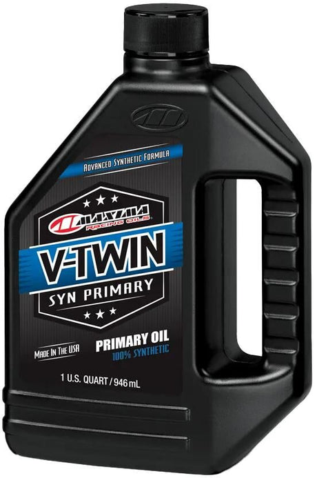 Huile de transmission Maxima Racing Oils Huile primaire synthétique V-Twin 80 W. huile de transmission 80wt maxima 946ml v-twin full