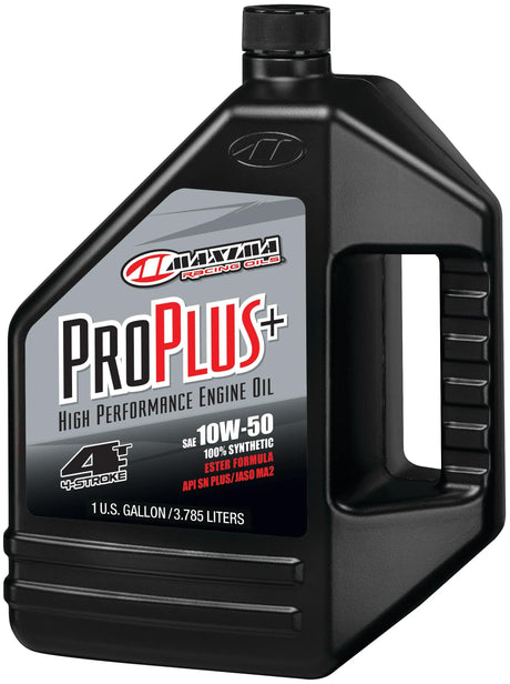 Huiles de course Maxima huile moteur pro plus+ 4t. huile moteur 4t 10w-50 maximum 3,785l par plus
