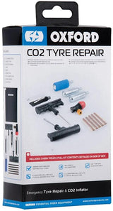 Kit de réparation de pneus Oxford Kit de réparation de pneus co2. kit de réparation de pneus ox720