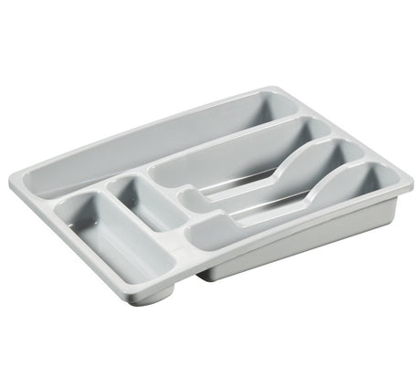 Curver range-couverts 6 compartiments 36x29x6 cm gris