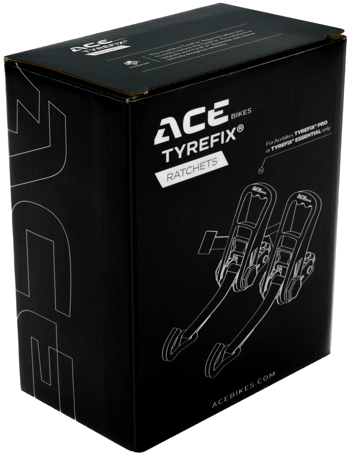Acebikes Ace Bikes transporte des cliquets de sécurité pour pneus. jeu de cliquets pour pneus