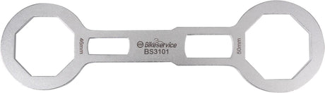 Clé Bikeservice pour bouchons de fourche avant bouchon de fourche schl bst 46x50mm 8knt