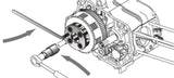 Clé d'embrayage Bikeservice, force de maintien, embrayage bst 4 broches