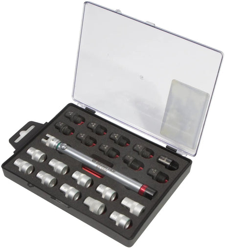 Bikeservice speichenschlüsselsatz montgwrkzstz rayons bst 22pcs aluminium acier