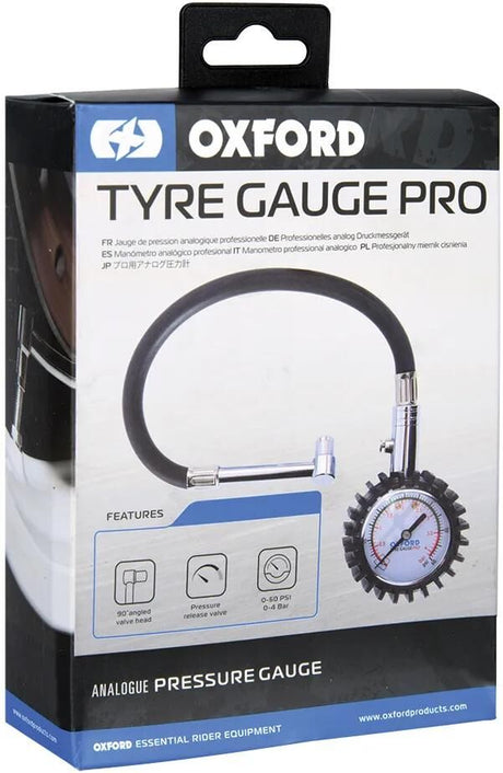 Appareil de remplissage et de mesure des pneus Oxford, jauge de pneu pro ox750