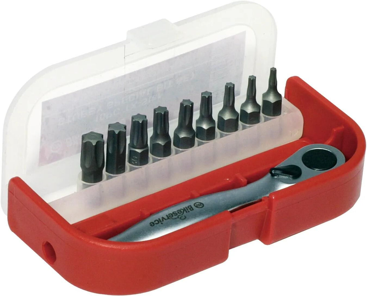 Jeu d'embouts Bikeservice bs9729 bitstz m umschltknr bst 10tlg torx