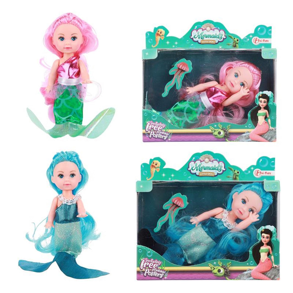 Toi-toys toi toys poupée sirène cheveux de rêve