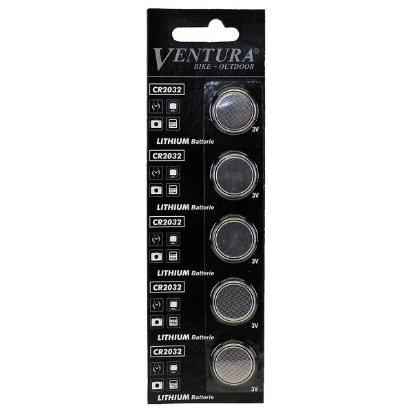 Pack de piles bouton Schlager en laiton de type CR2032. de 5 pièces