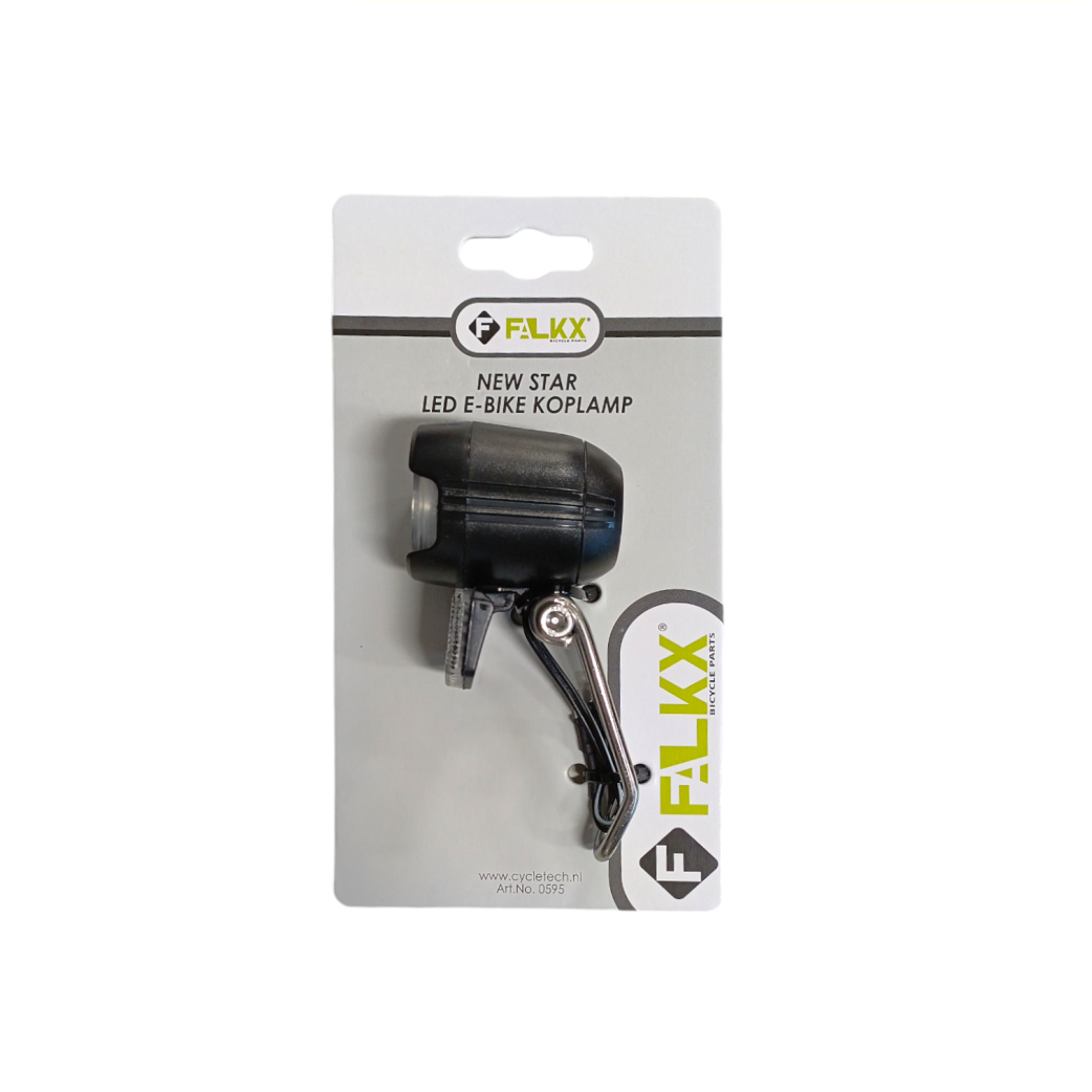 Bike de phare à LED Falkx avec câble léger et réflecteur 30lx, 6V-48V (pack de suspension)