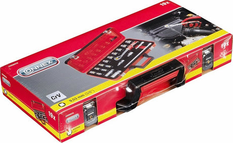 Connex products jeu de clés à douille profi 3 8 19 pièces