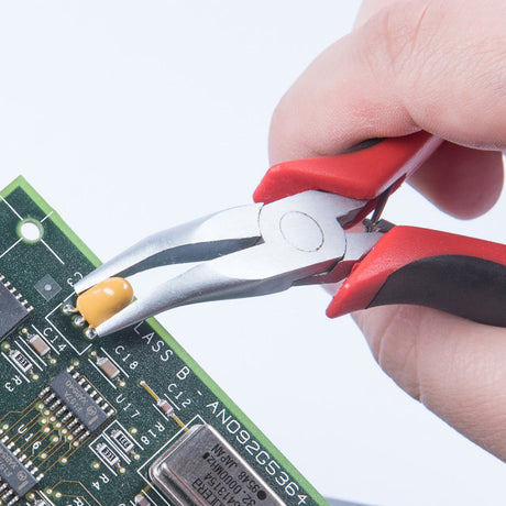 Connex pince à bec effilé mors courbés 120mm