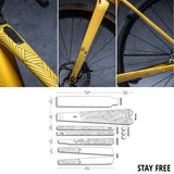 Kit de protection de cadre en gravier Dyedbro Stay Free