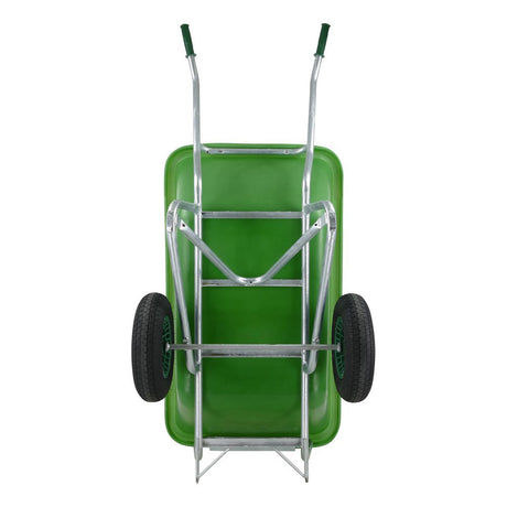Fort producten kruiwagen f s 350l groen verz onderstel 2 luchtwiel