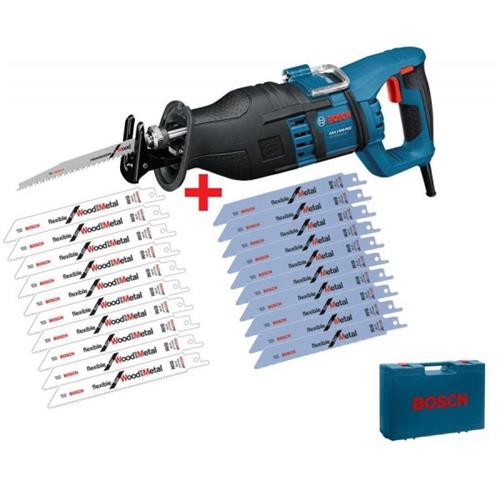 Scie alternative Bosch gsa1300pce + jeu de lames de scie (nml)