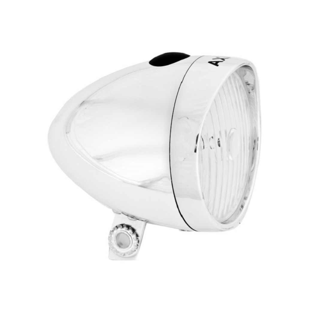 Axa Classic LED Headlight Silver incl. Batteries (emballage d'atelier)