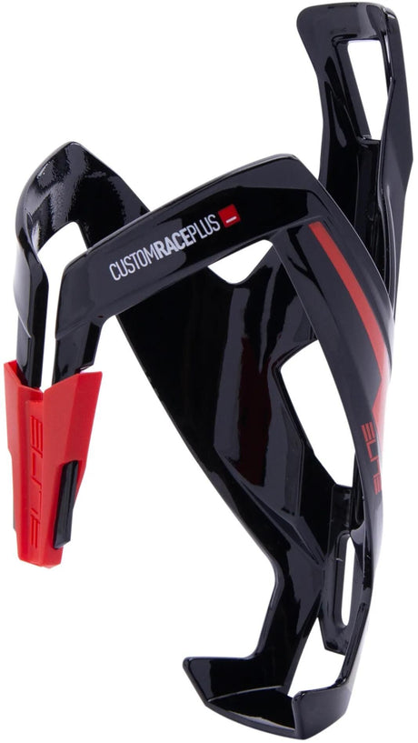 Porte-bidon Elite Custom Race Plus noir avec graphismes plus rouges