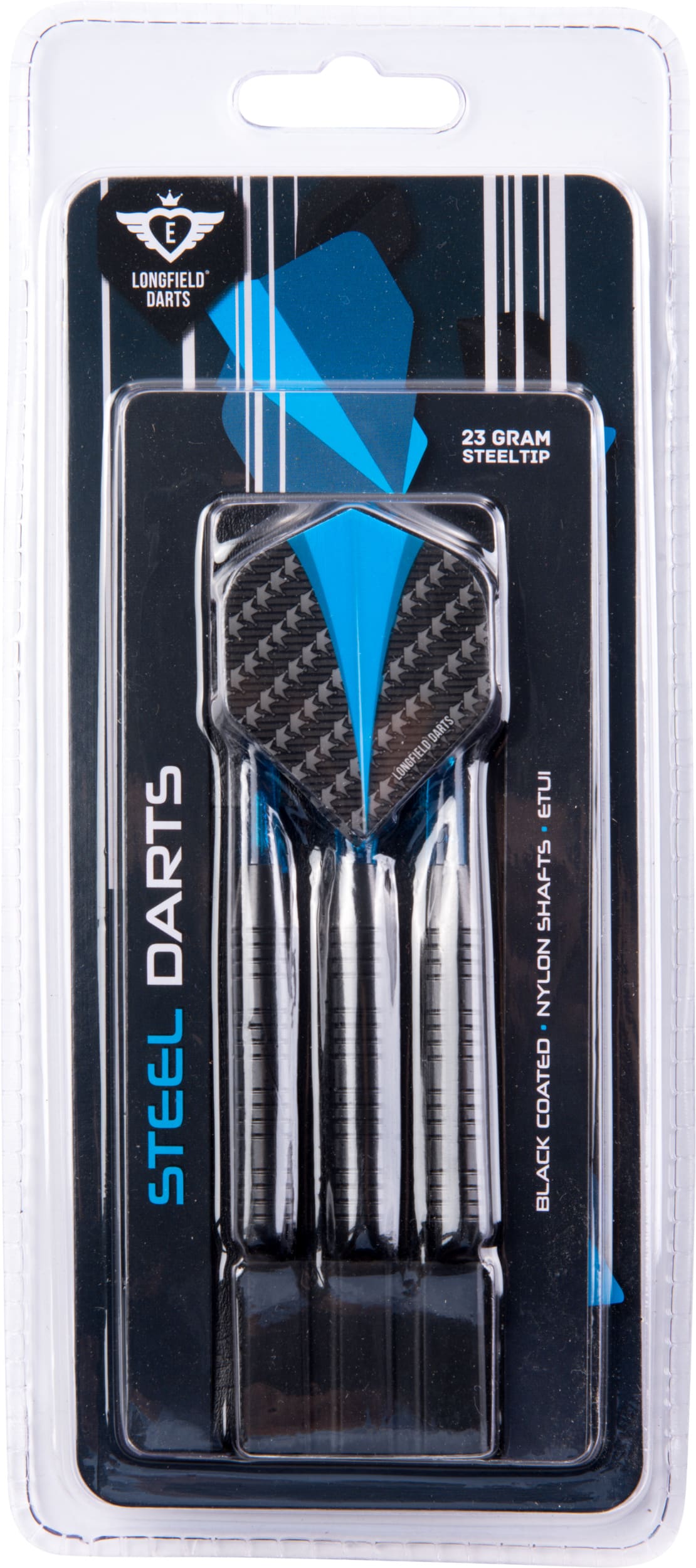 Fléchettes à pointe en acier Engelhart Longfield Dart 23 grammes avec étui