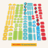 Bristle Blocks Bristle Blocks Kit d'extension de démarrage avec 112 pièces