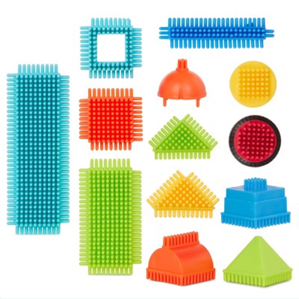 Seau à blocs de poils avec 50 pièces