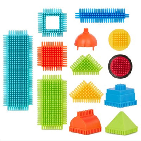 Seau à blocs de poils avec 50 pièces