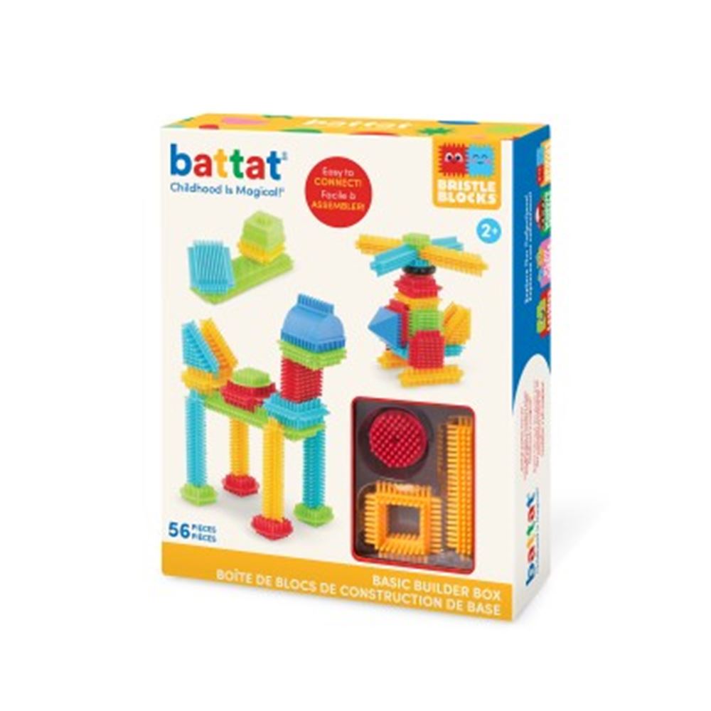 Boîte de blocs de poils avec 56 pièces