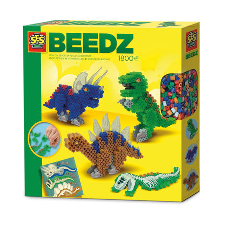Ses beedz fer sur perles dinosaures
