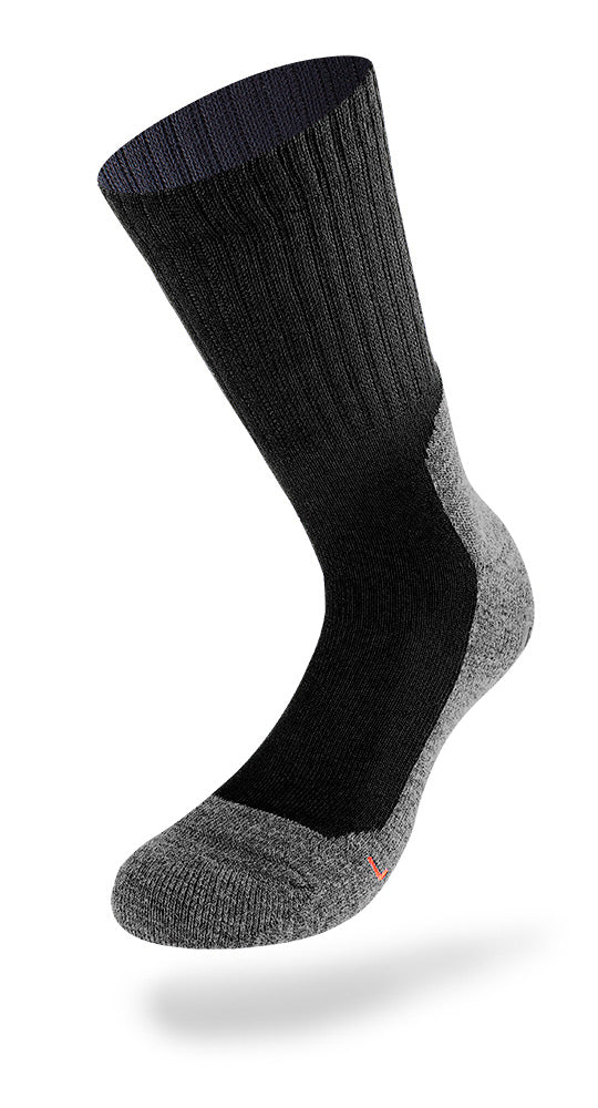 Lenz Walking Sock Trekking 5.0 Polyester Black 2 paires de taille 42-44