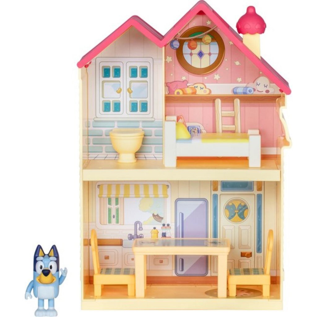 Moose Toys Bluey Mini Speelhuis avec meubles et figure de jeu
