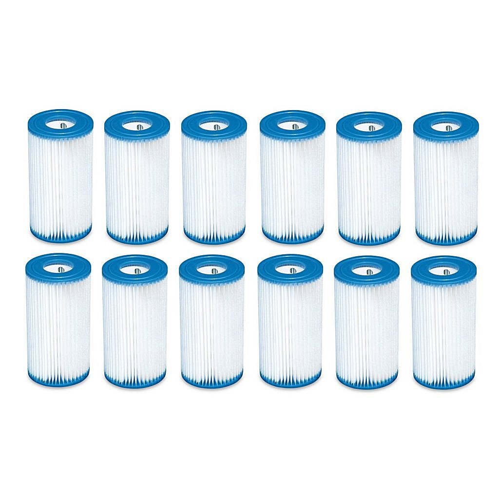 Intex 29000 cartouche filtrante type a 12 pièces pour piscine 244 305 366 cm