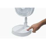 Éventail pliable Starlyf 23 cm blanc