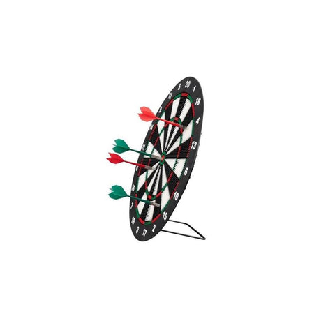 Cible de fléchettes adaptée aux enfants Longfield - ø 42 cm - comprenant 2 jeux de fléchettes softip 18 grammes - cible de fléchettes sûre pour les enfants - sécurité des enfants -