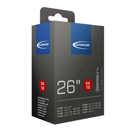Tube intérieur de Schwalbe 12SV 26 1 1 4-1,90 (30 47-559 597) FV