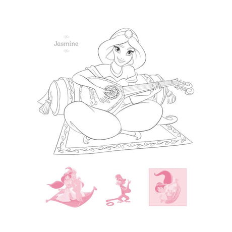Défilé d'autocollants de princesse Disney Deltas