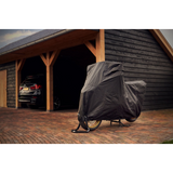 DS couvre la couverture de moto alfa xlarge - avec fenêtre de plaque d'immatriculation