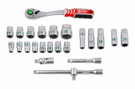 Connex producten dopsleutelset profi 1 2 24 delig