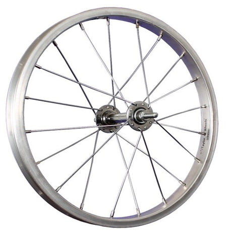 Roue avant 20 * 175 essieu fixe en aluminium - argent