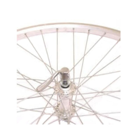 Roue avant Sunrace 28 sp. Moyeu de décrochage en aluminium Trek Basic Silver