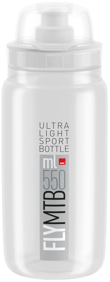 Bidon Elite avec bouchon de protection fly mtb tex transparent 550ml