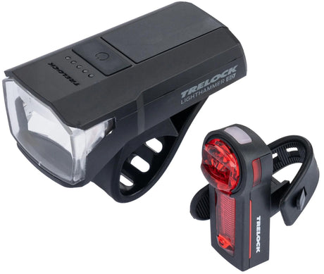 Trelock ensemble d'éclairage led alimenté par batterie lighthammer ls 480 ls 740 bat.led ensemble d'éclairage ls 480 ls740 avec feu stop