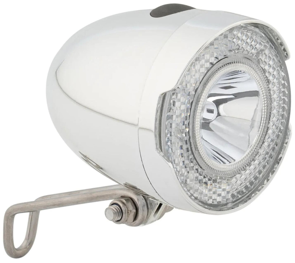 Phare LED Contec HL-004+ ct, éclairage à batterie HL-004+ 15 lux, chromé