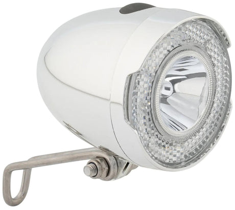 Phare LED Contec HL-004+ ct, éclairage à batterie HL-004+ 15 lux, chromé