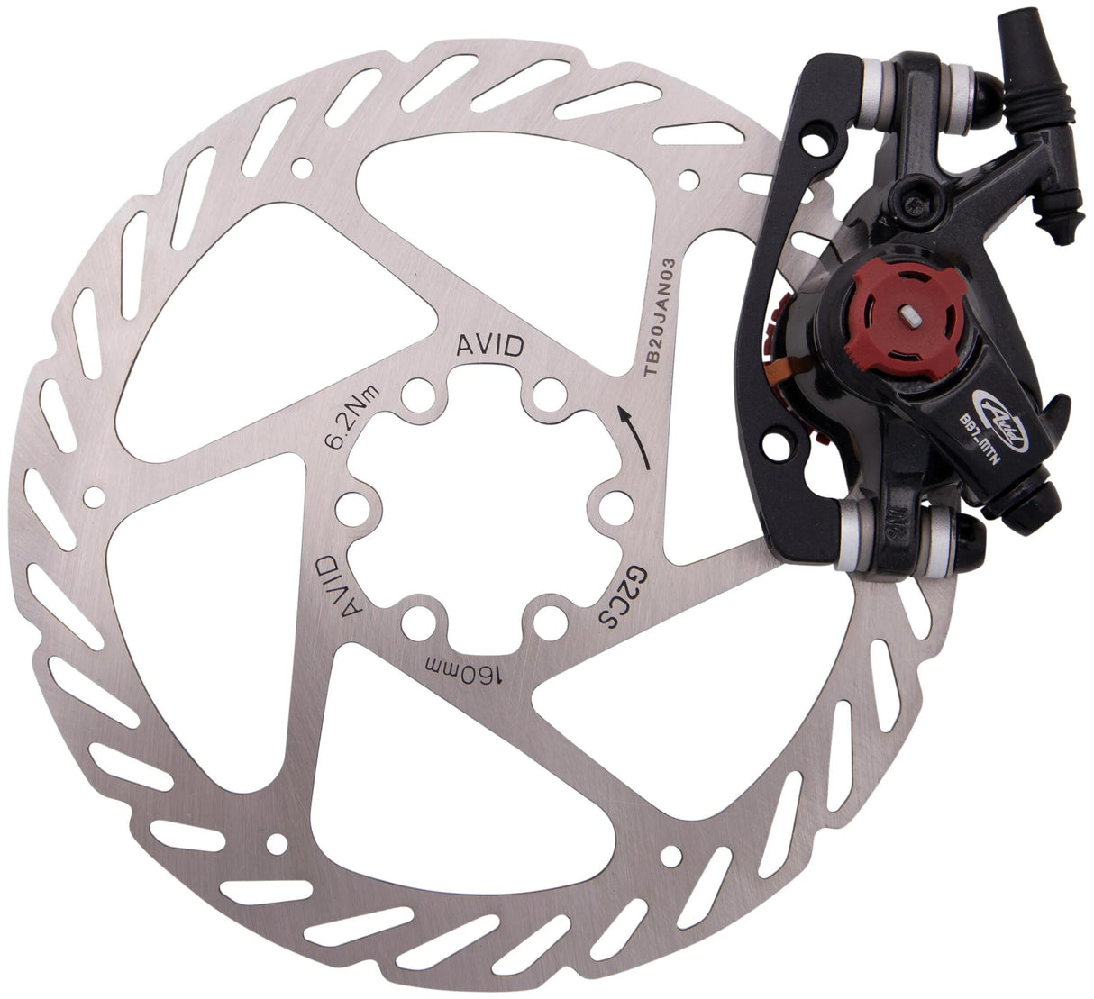Avid frein à disque roulement à billes 7 vtt disque br. bb7 vtt 180mm