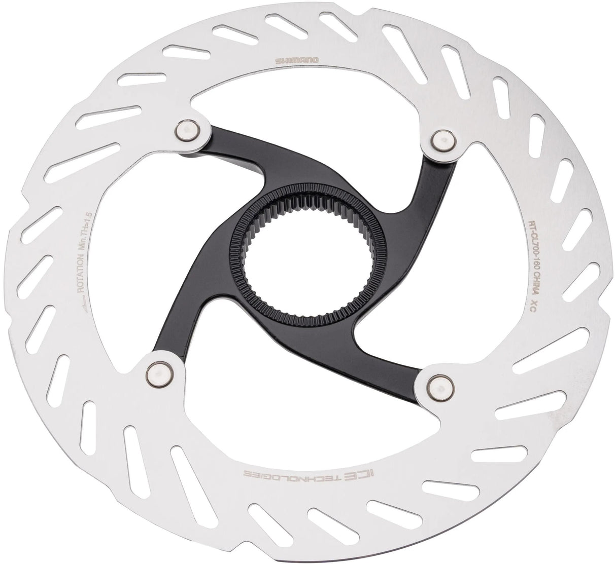 Disque de frein Shimano rt-cl700. cale.rotors de frein cl700 160mm cl int. rtcl700