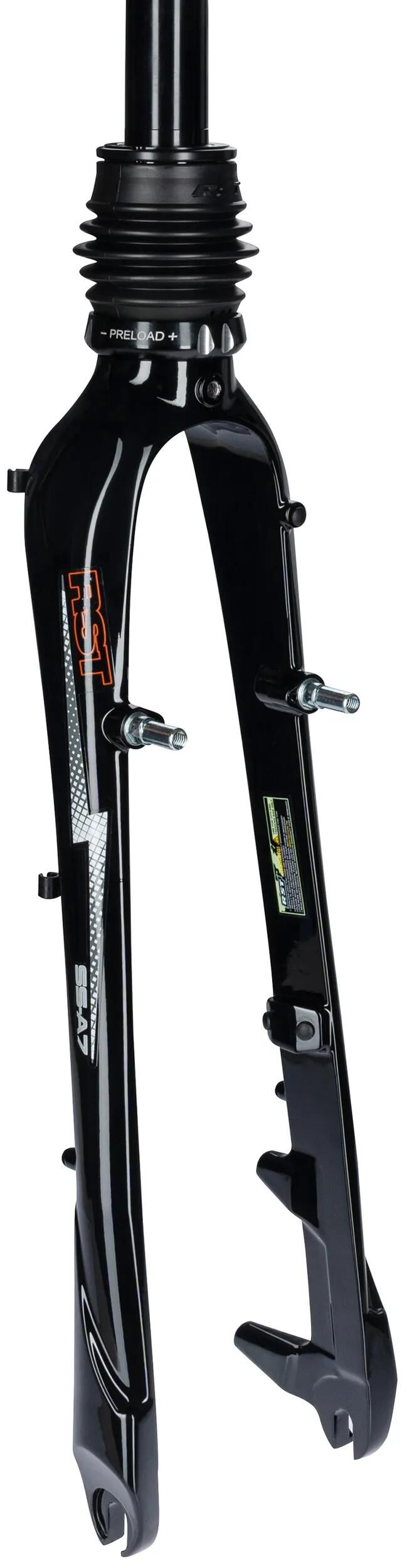 Fourche suspendue Rst mono amortisseur a 7 t 28 fourche suspendue mono amortisseur a 7 t noir